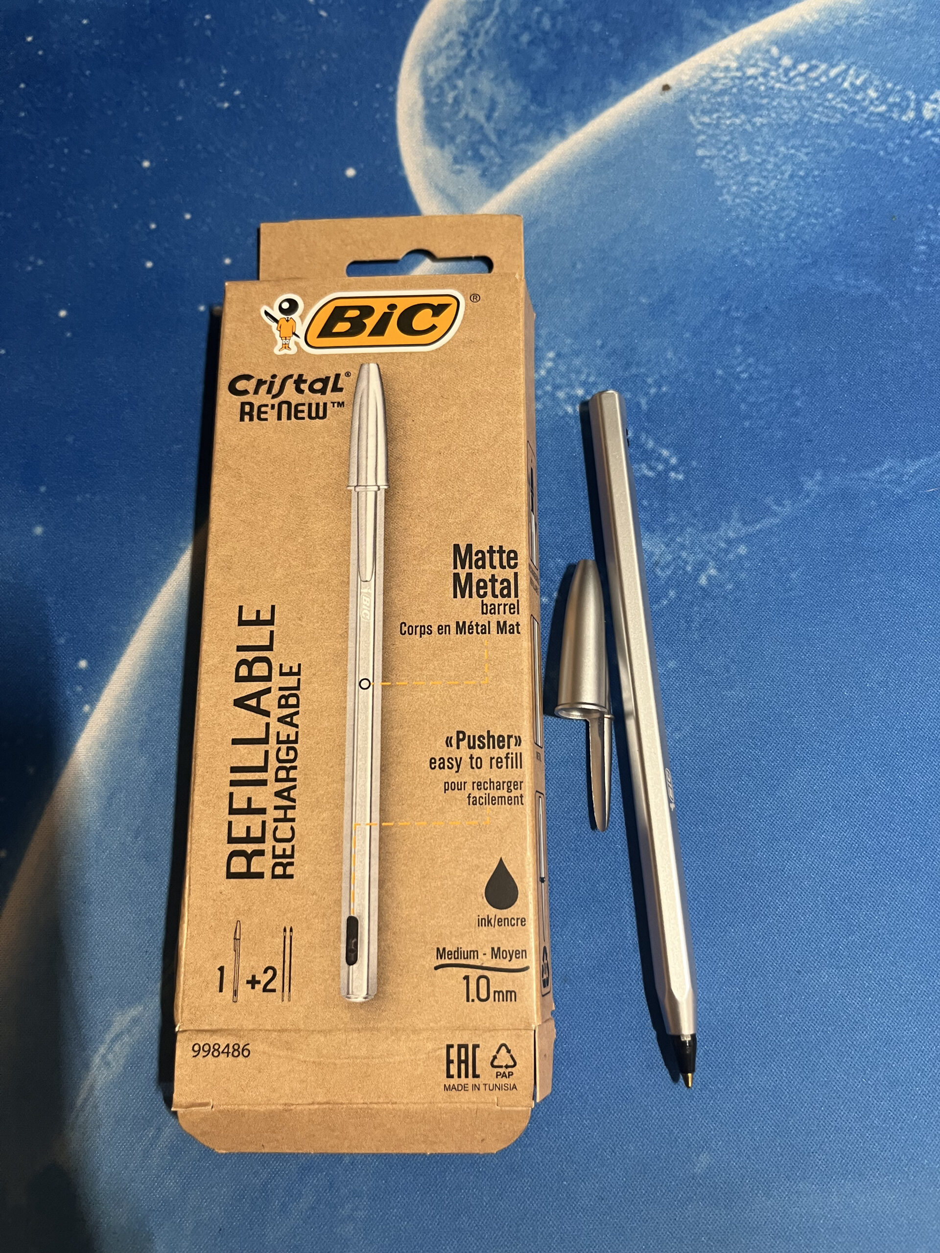Bic Cristal Fine Ballpoint Pen Pack of 4 blue