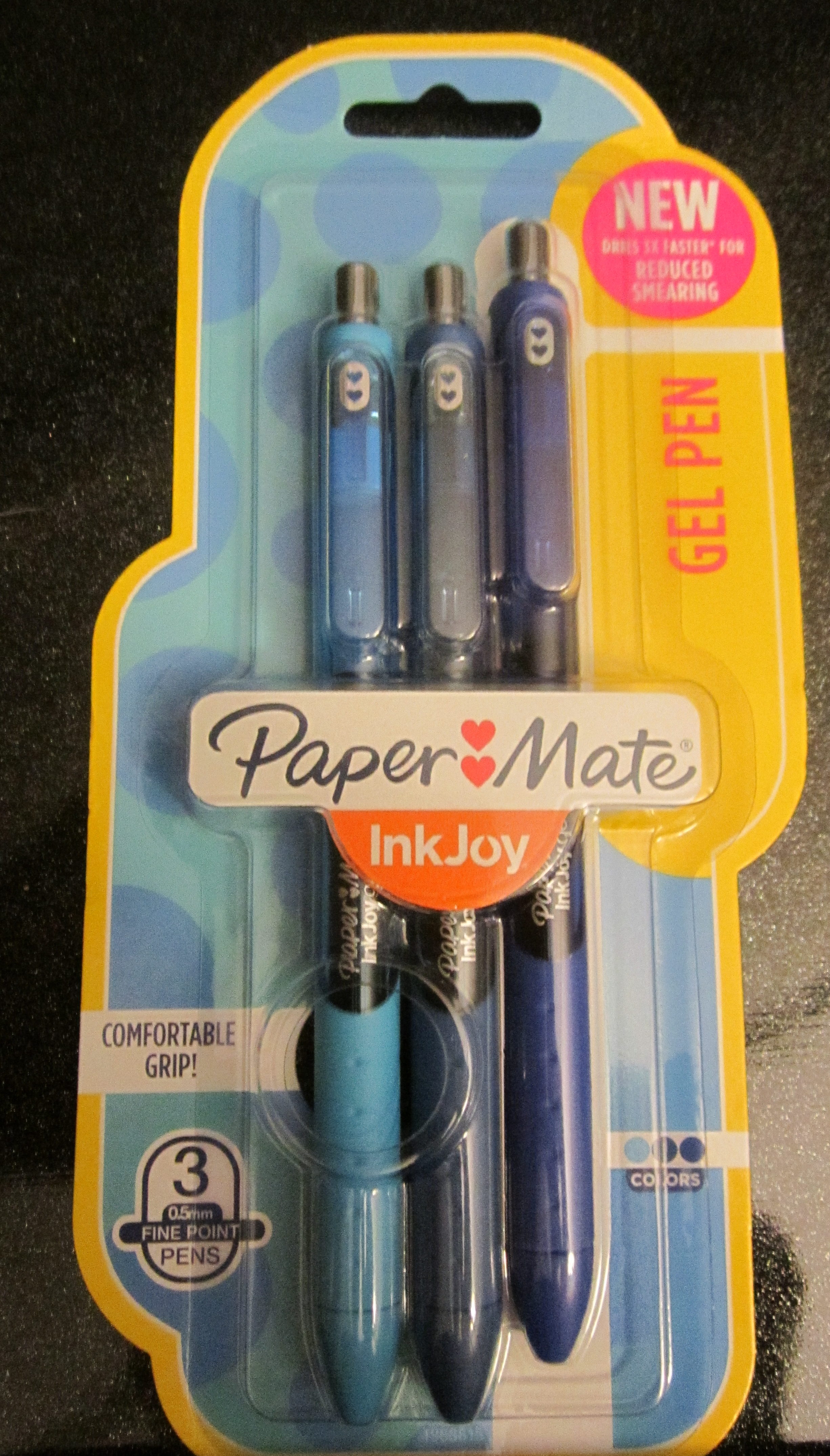 Paper Mate InkJoy Gel Retractable Gel InkPen, 0.5mm, Fine Point
