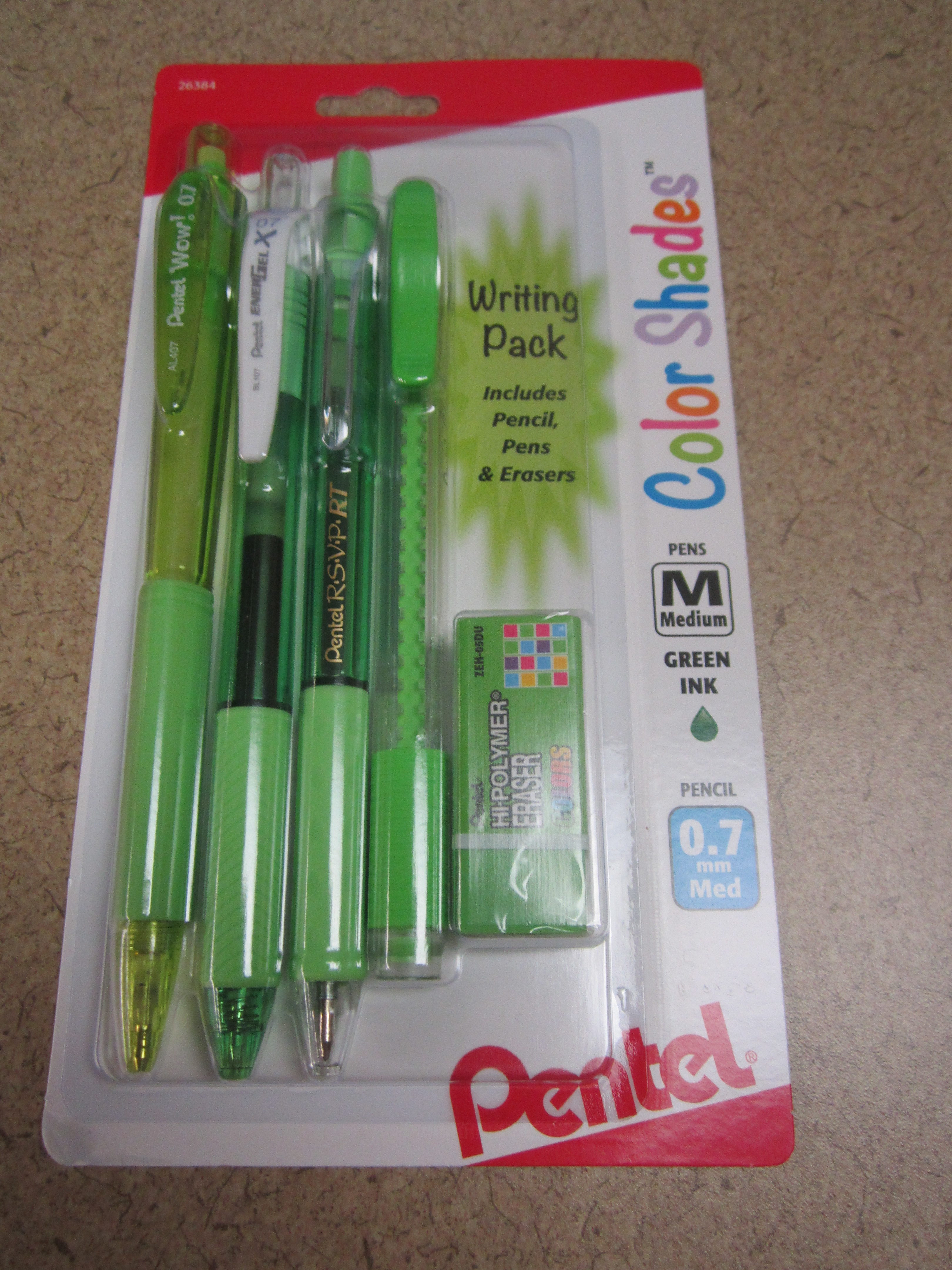 Color Shades Writing Pack - Pastel Light Green — Pentel of America, Ltd.