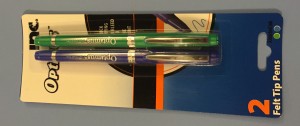 New Inc Optimus Felt Tip Pens Fine Point 1 Pack of 3 Pens Blue Ink