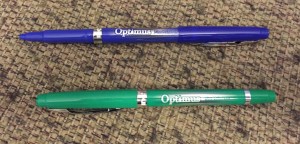 New Inc Optimus Felt Tip Pens Fine Point, 1 pack of 3 Pens ~ Optimus ~ Blue  Ink